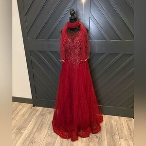 Formal beaded gown